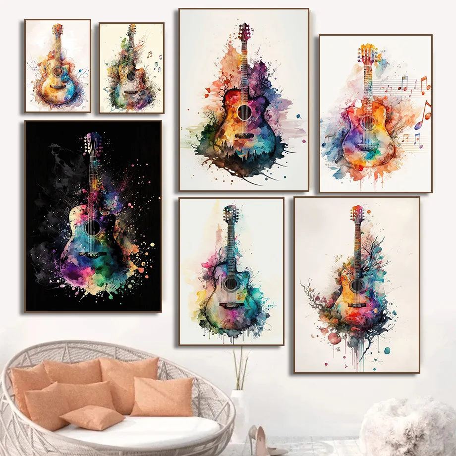 Picture Of Musical Instrument - (Sin marco) Póster de arte en