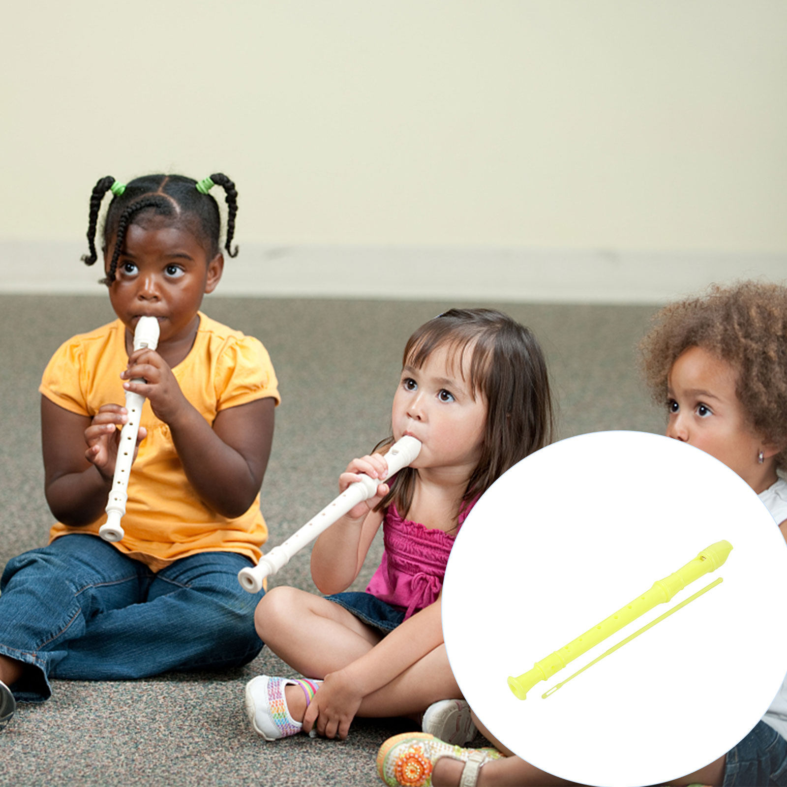 Soprano Recorder Plastic - 1 juego de flautas de registro