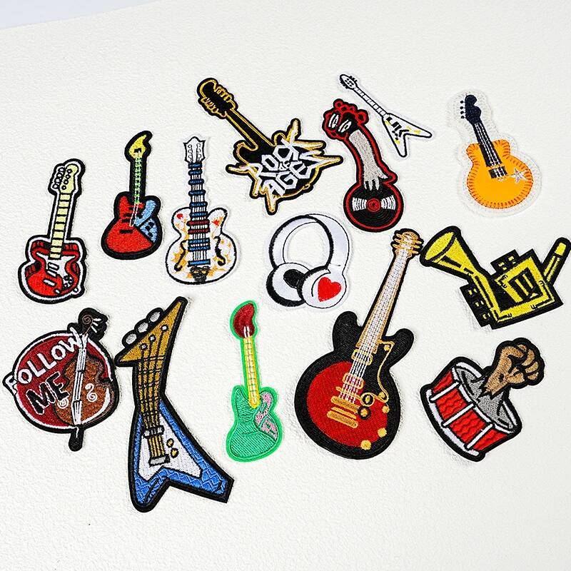 Parches bordados para planchar - Picture Of Musical Instrument reseña y precio